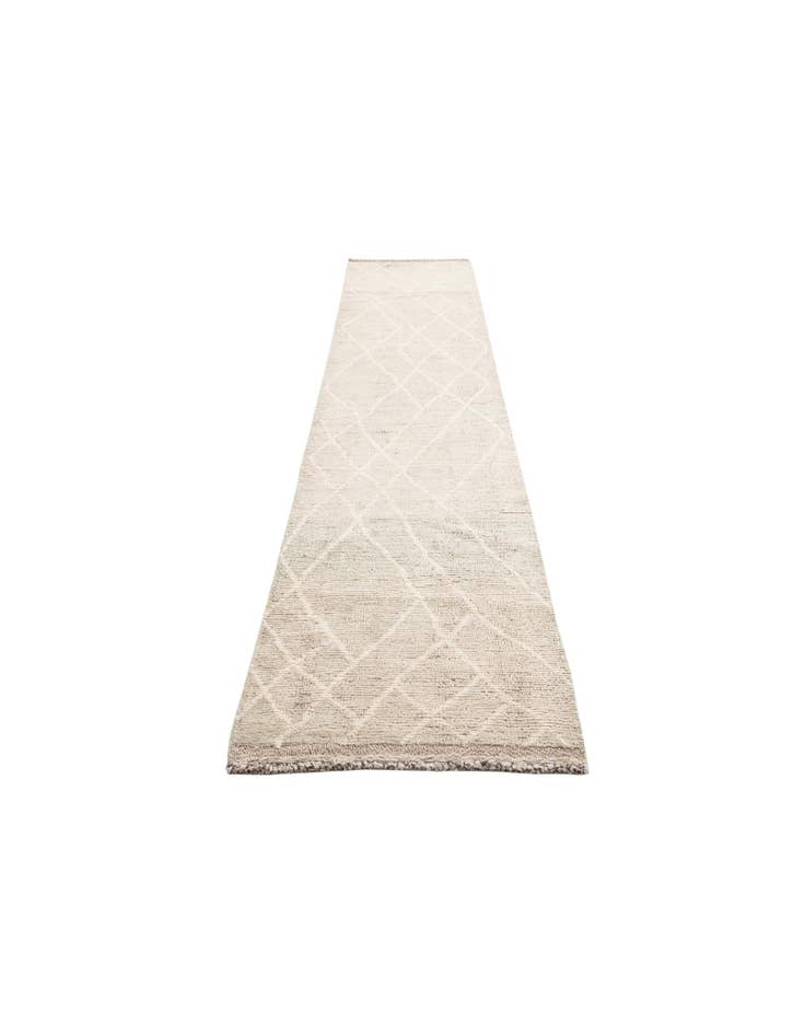 Detail image of 2' 10 x 12' 1 Hand Knotted Moroccan Wool Runner Rug