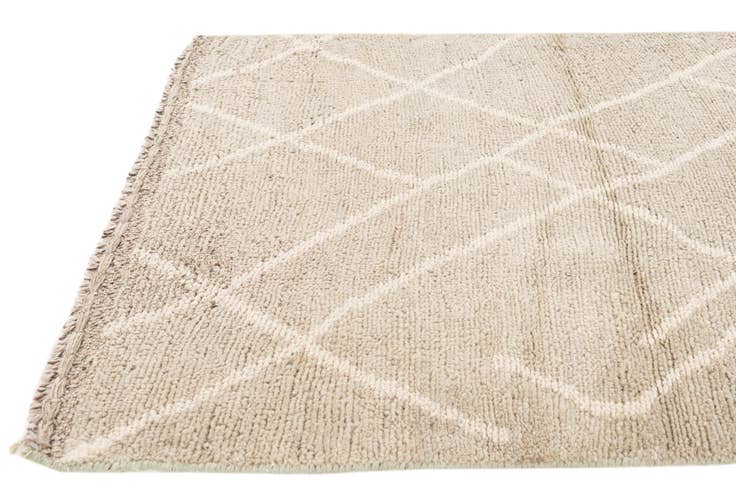 Detail image of 2' 10 x 12' 1 Hand Knotted Moroccan Wool Runner Rug