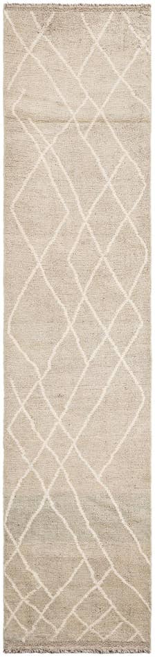 Detail image of 2' 10 x 12' 1 Hand Knotted Moroccan Wool Runner Rug