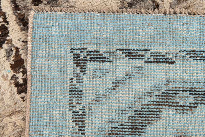 2' 8 x 8' Hand Knotted Moroccan Wool Runner Rug