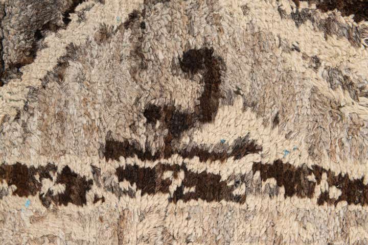 2' 8 x 8' Hand Knotted Moroccan Wool Runner Rug