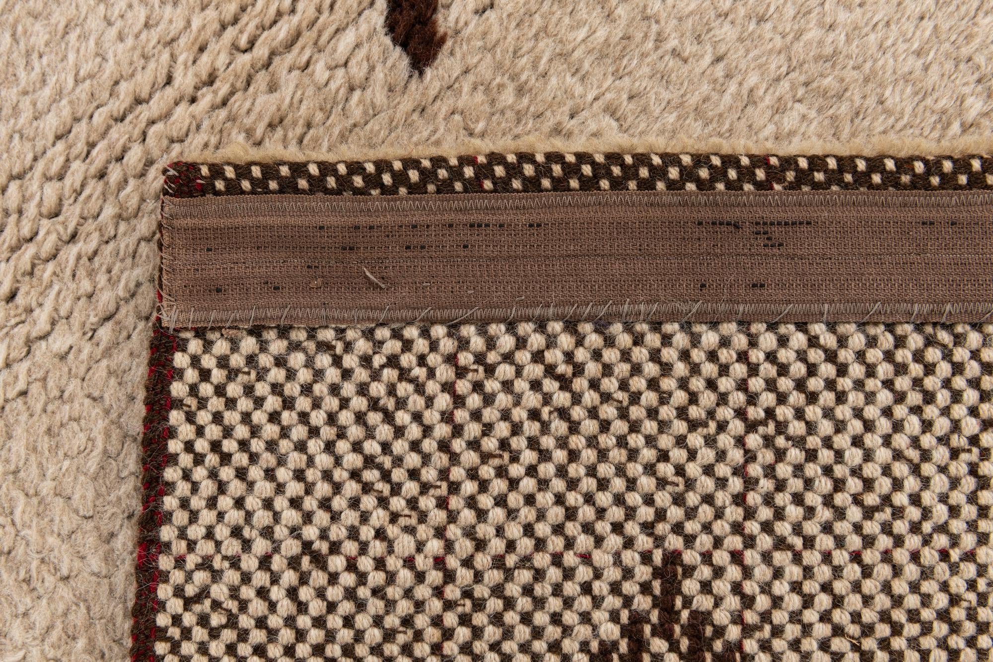 2' 9 x 11' 8 Hand Knotted Moroccan Wool Runner Rug