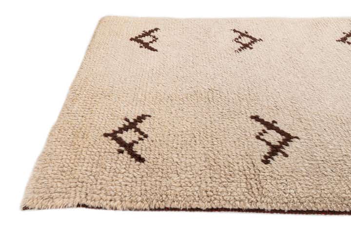 2' 9 x 11' 8 Hand Knotted Moroccan Wool Runner Rug