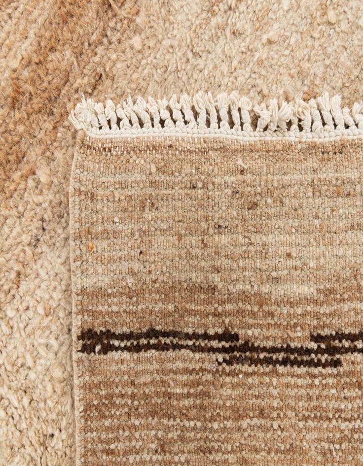 Detail image of 6' 8 x 13' 6  Hand Knotted Moroccan Wool Runner Rug
