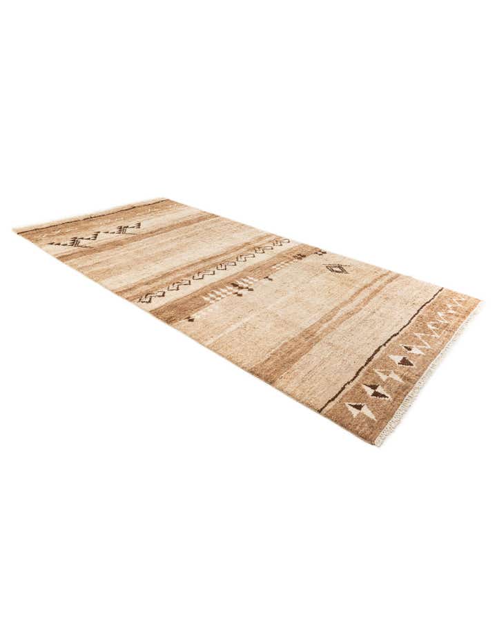 6' 8 x 13' 6 Hand Knotted Moroccan Wool Runner Rug