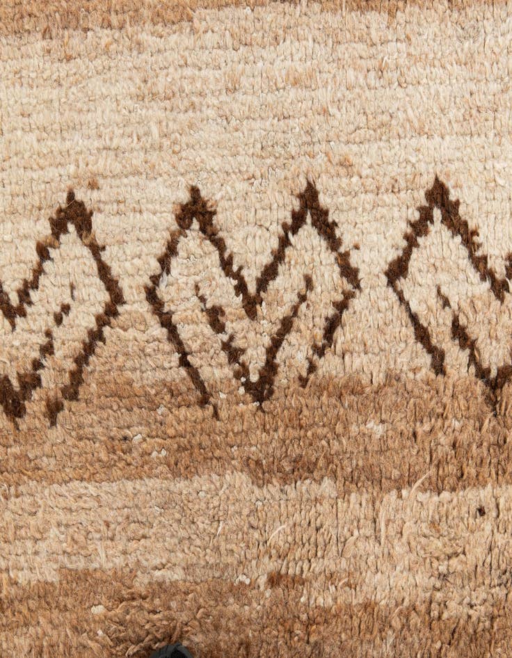 Detail image of 6' 8 x 13' 6  Hand Knotted Moroccan Wool Runner Rug