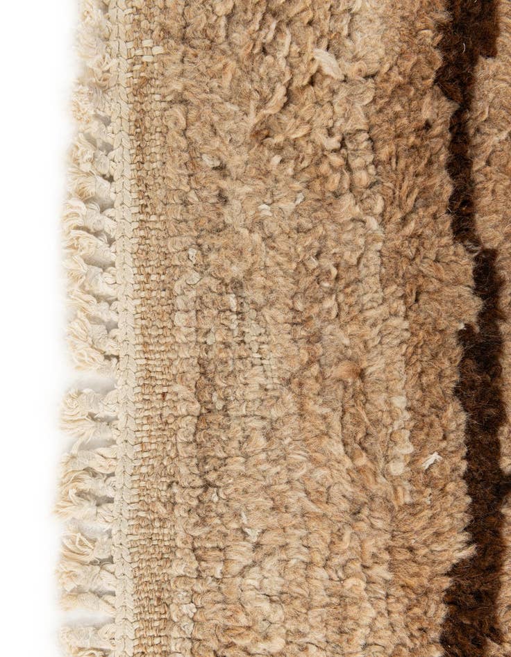 Detail image of 6' 8 x 13' 6  Hand Knotted Moroccan Wool Runner Rug
