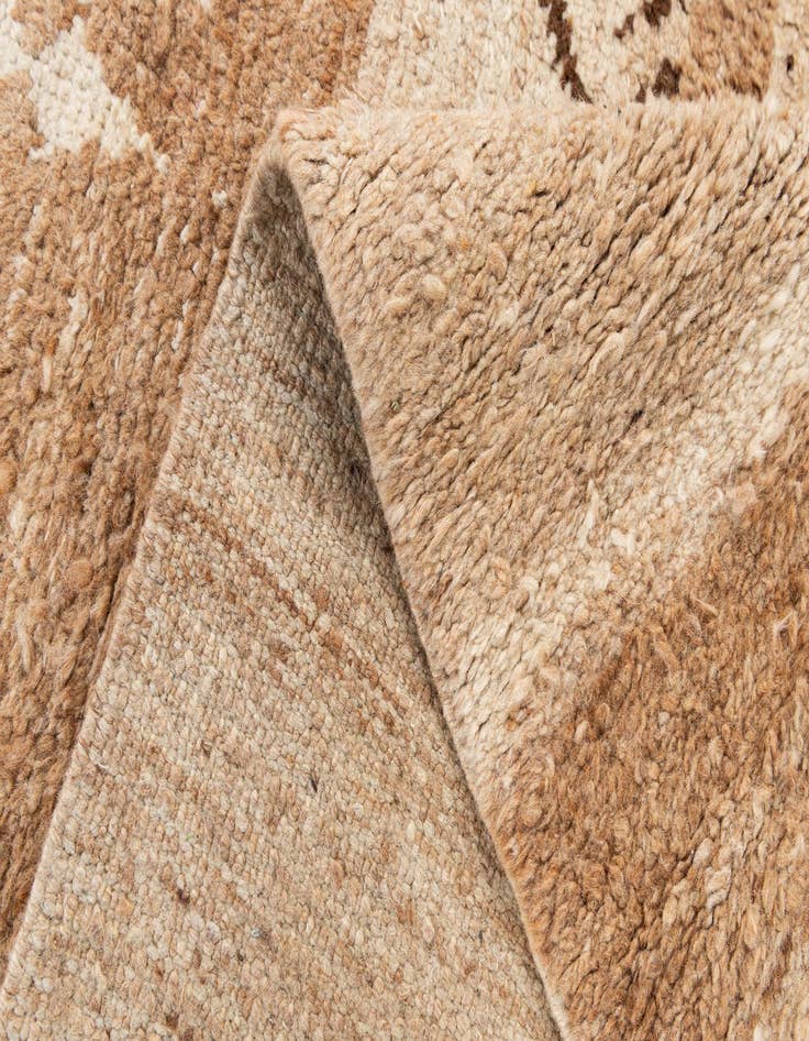 Detail image of 6' 8 x 13' 6  Hand Knotted Moroccan Wool Runner Rug