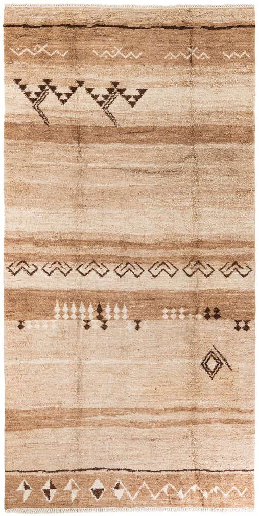 6' 8 x 13' 6 Hand Knotted Moroccan Wool Runner Rug