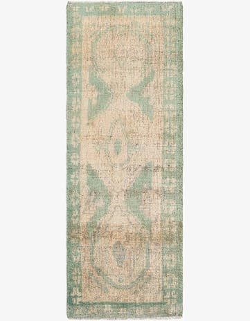 2' 9 x 7' 9 Hand Knotted Moroccan Wool Runner Rug
