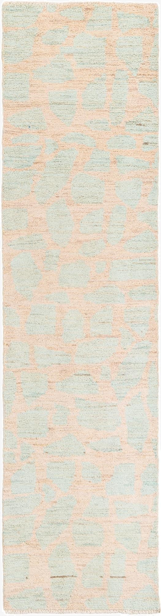 2' 4 x 9' 9  Hand Knotted Moroccan Wool Runner Rug