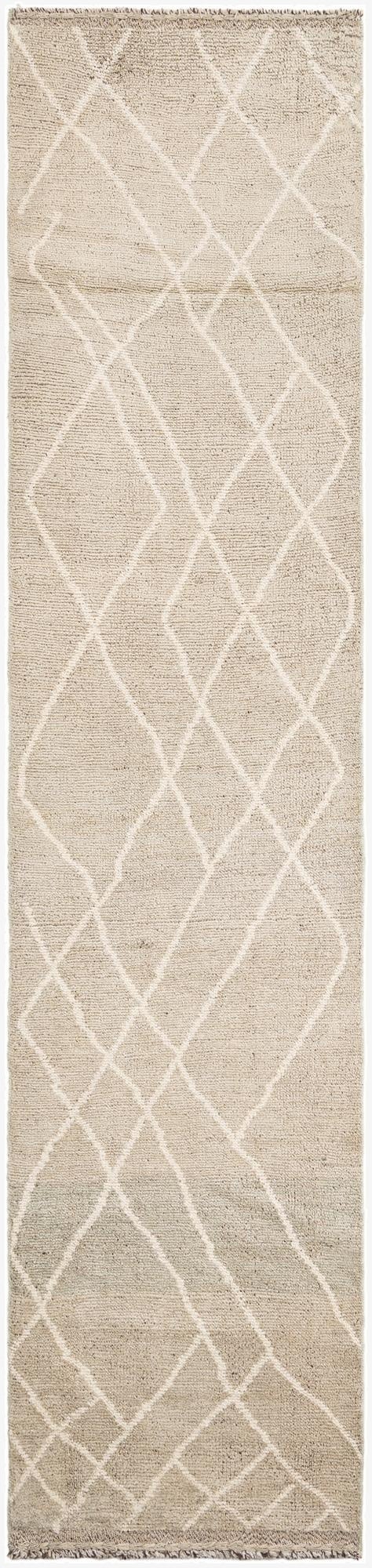 2' 10 x 12' 1  Hand Knotted Moroccan Wool Runner Rug
