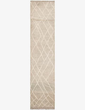 2' 10 x 12' 1 Hand Knotted Moroccan Wool Runner Rug