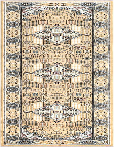Detail image of 3' x 13' Nain Design Runner Rug