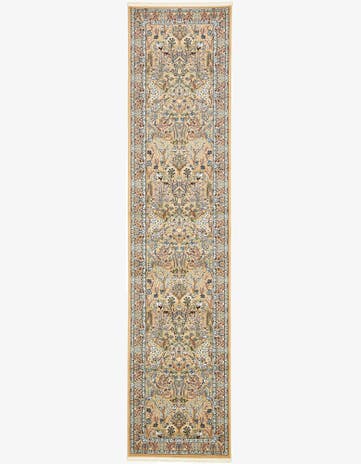 Beige Nain Design Runner Rug