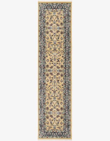 Beige Nain Design Runner Rug