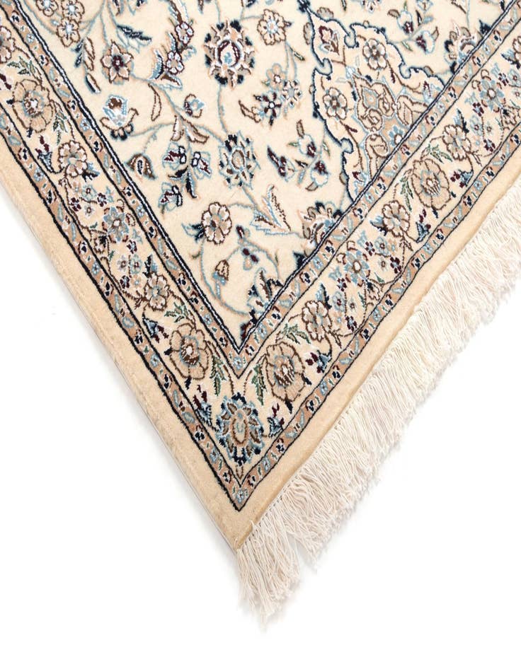 Detail image of 3' 3 x 17' 7  Hand Knotted Nain Persian Wool Runner Rug