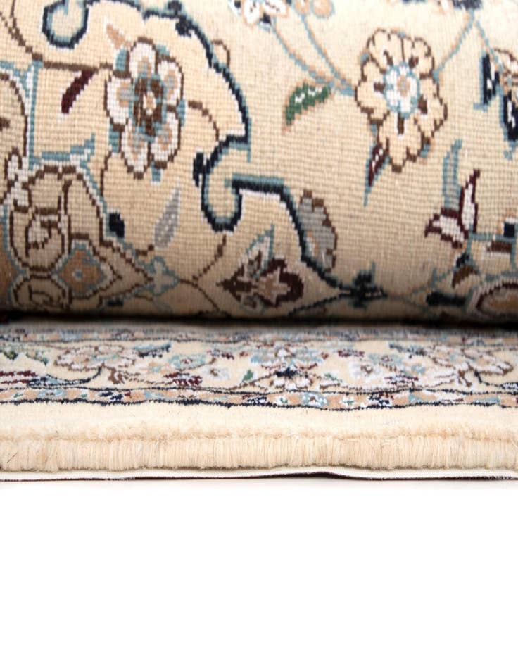 Detail image of 3' 3 x 17' 7  Hand Knotted Nain Persian Wool Runner Rug