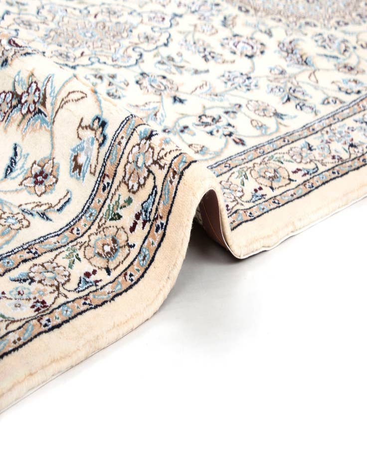 Detail image of 3' 3 x 17' 7  Hand Knotted Nain Persian Wool Runner Rug