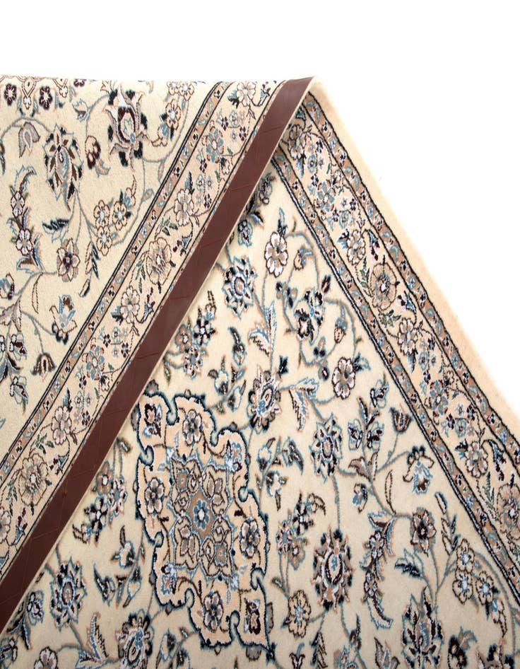 Detail image of 3' 3 x 17' 7  Hand Knotted Nain Persian Wool Runner Rug