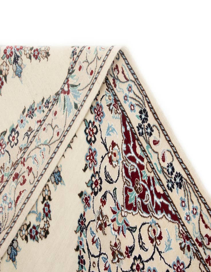 Detail image of 3' 3 x 19' 1  Hand Knotted Nain Persian Wool Runner Rug