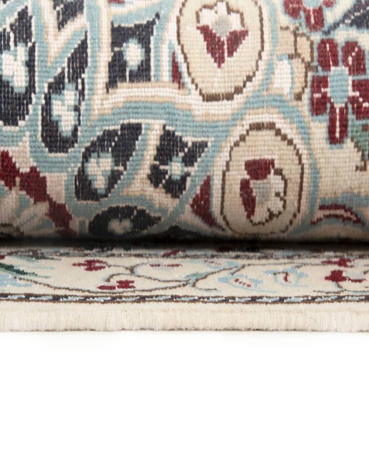 Detail image of 3' 3 x 19' 1  Hand Knotted Nain Persian Wool Runner Rug