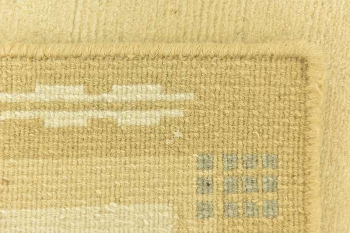 2' 6 x 4' 7 Hand Knotted Nepal Wool Runner Rug