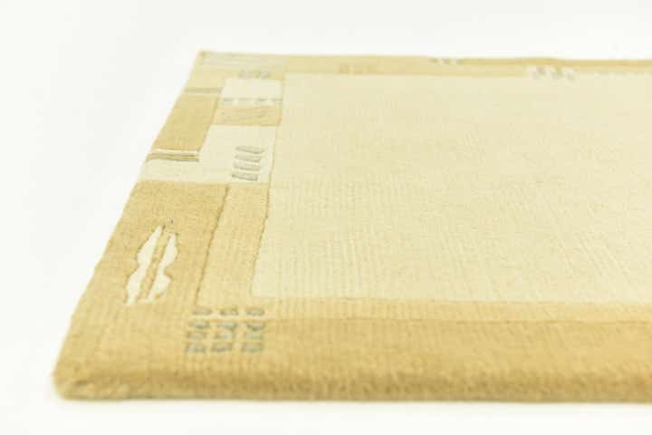 2' 6 x 4' 7 Hand Knotted Nepal Wool Runner Rug