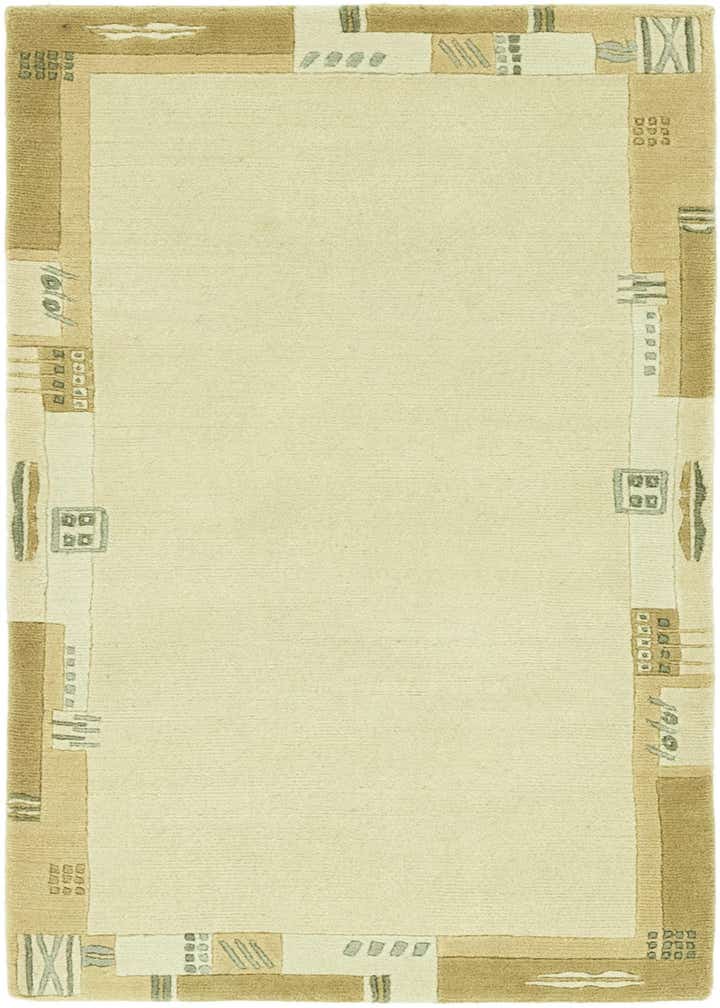2' 6 x 4' 7 Hand Knotted Nepal Wool Runner Rug