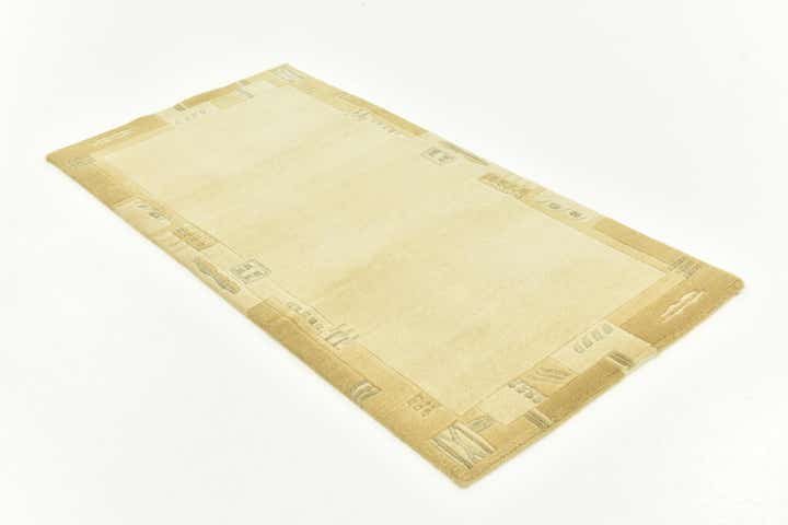 2' 4 x 4' 7 Hand Knotted Nepal Wool Runner Rug