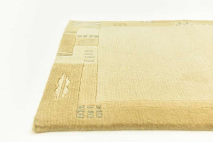 2' 4 x 4' 7 Hand Knotted Nepal Wool Runner Rug