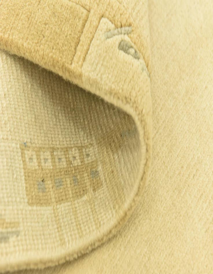 Detail image of 2' 4 x 4' 7  Hand Knotted Nepal Wool Runner Rug