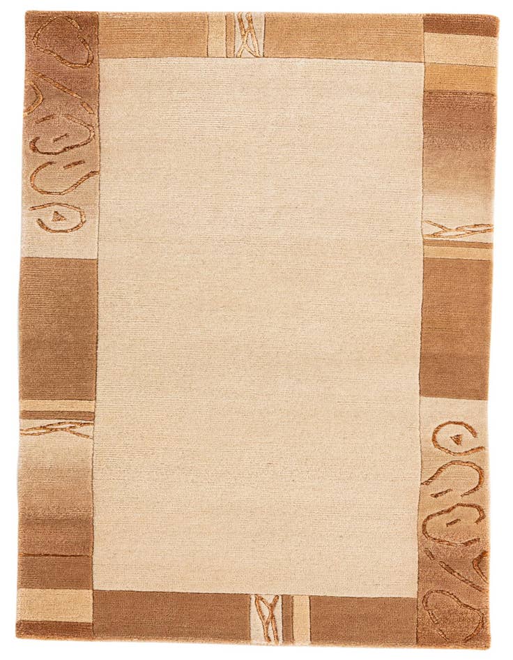 Detail image of 2' 5 x 4' 7 Hand Knotted Nepal Runner Rug
