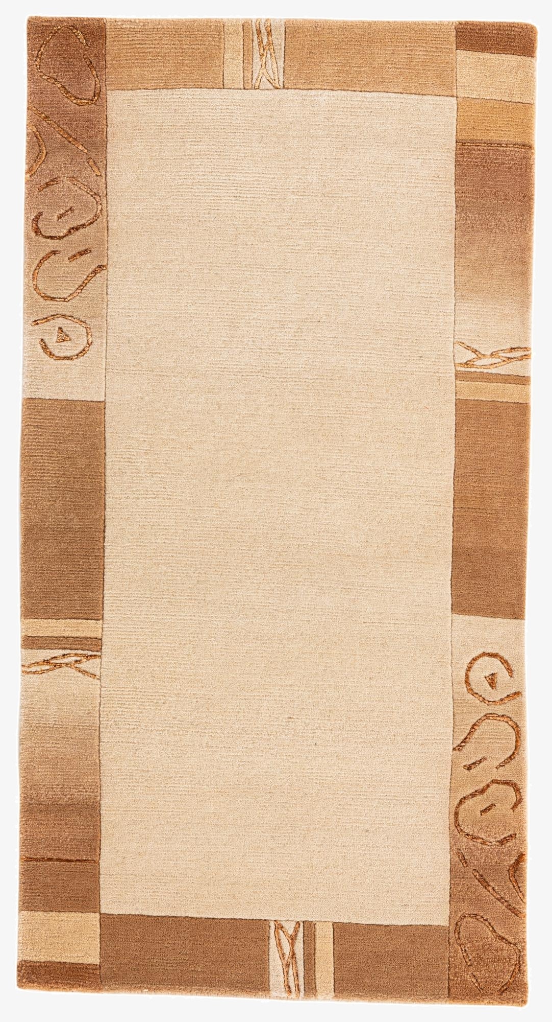 2' 5 x 4' 7  Hand Knotted Nepal Runner Rug