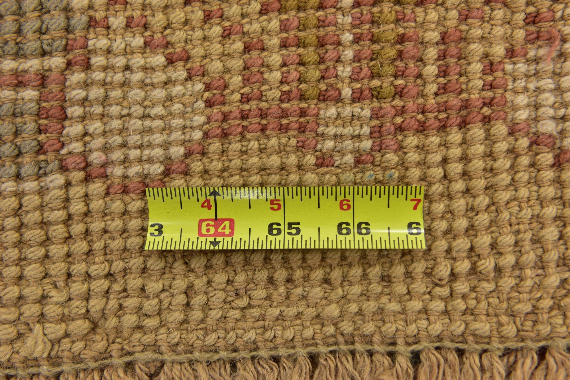 4' 6 x 7' 6 Hand Knotted Oushak Wool Runner Rug