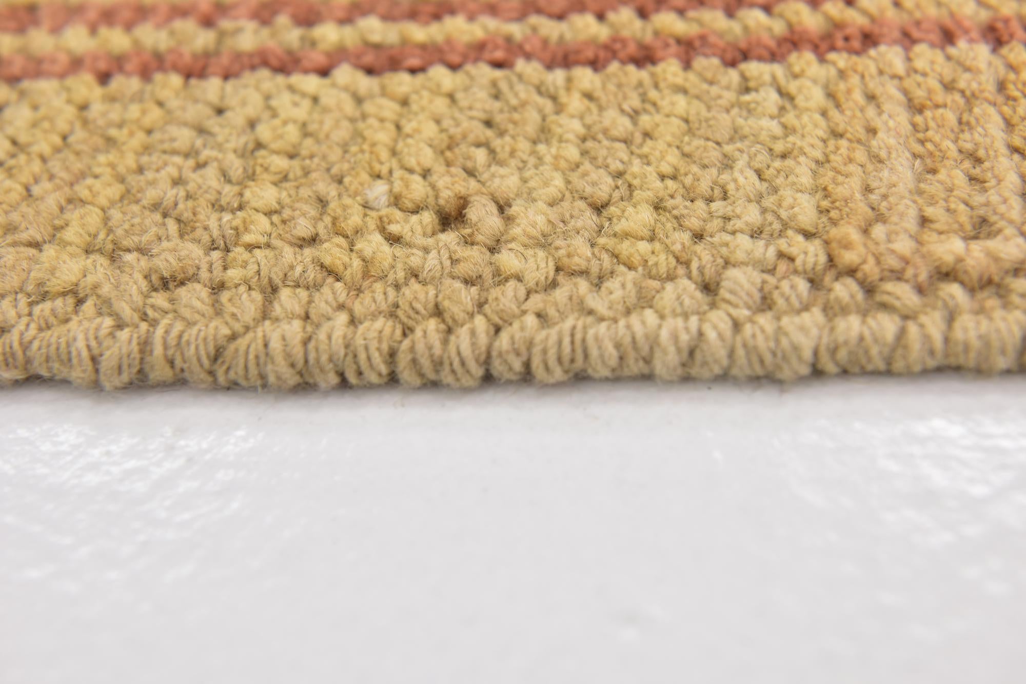 4' 6 x 7' 6 Hand Knotted Oushak Wool Runner Rug