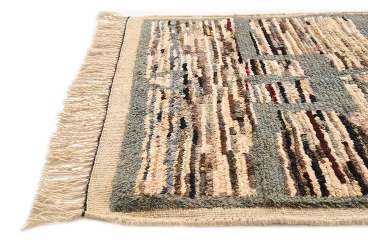 Detail image of 3' x 10' 2 Hand Knotted Oushak Wool Runner Rug
