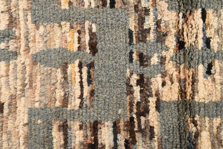 Detail image of 3' x 10' 2 Hand Knotted Oushak Wool Runner Rug