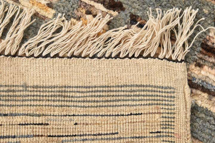 3' x 10' 2 Hand Knotted Oushak Wool Runner Rug