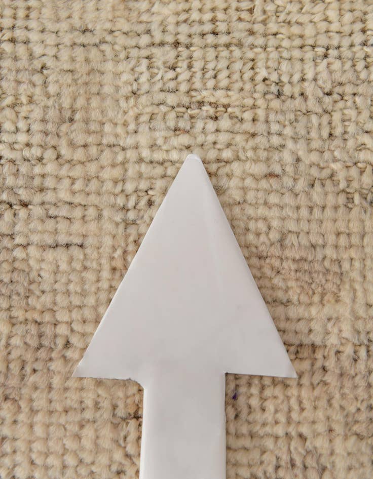 Detail image of 2' 8 x 10' 5  Hand Woven Oushak Wool Runner Rug