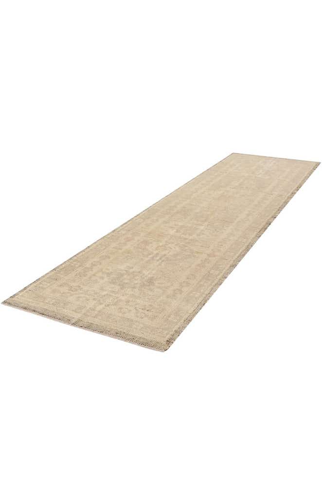 2' 8 x 10' 5 Hand Woven Oushak Wool Runner Rug