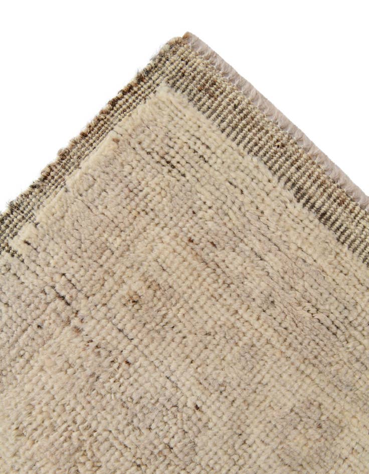 Detail image of 2' 8 x 10' 5 Hand Woven Oushak Wool Runner Rug
