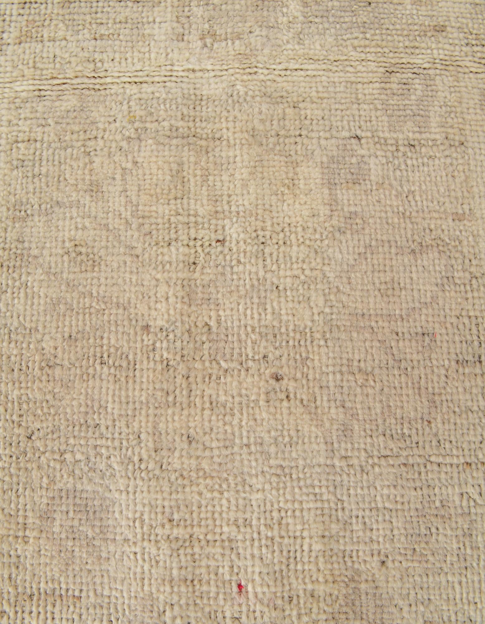 2' 8 x 10' 5 Hand Woven Oushak Wool Runner Rug