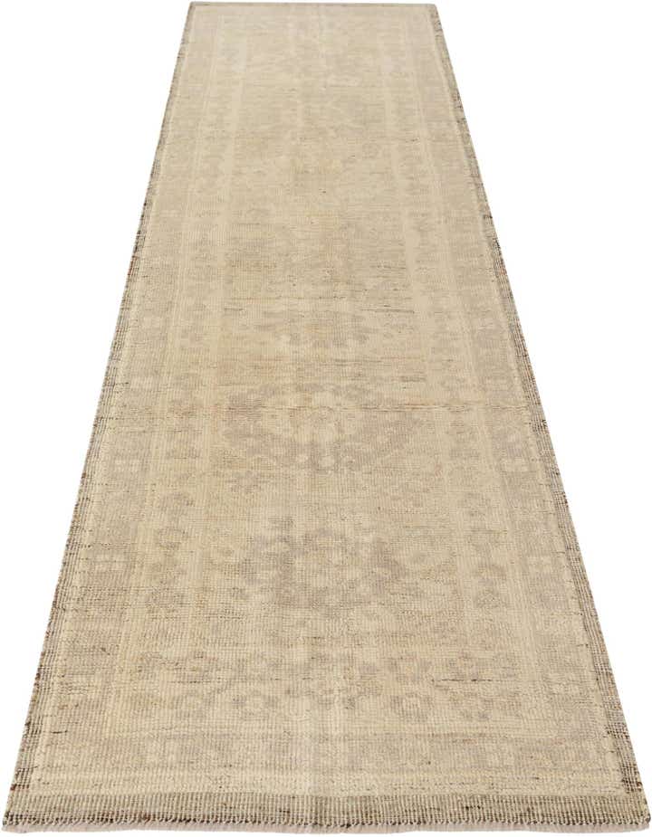 2' 8 x 10' 5 Hand Woven Oushak Wool Runner Rug