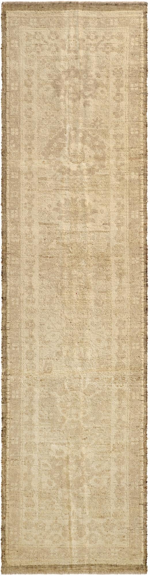 2' 8 x 10' 5  Hand Woven Oushak Wool Runner Rug