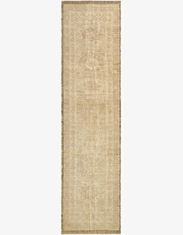 2' 8 x 10' 5 Hand Woven Oushak Wool Runner Rug