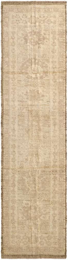 2' 8 x 10' 5 Hand Woven Oushak Wool Runner Rug
