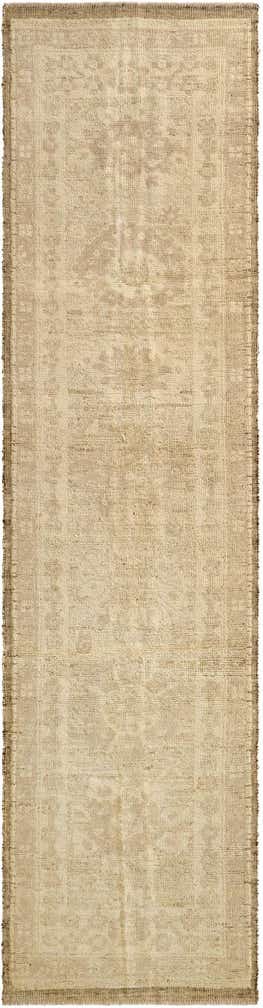 2' 8 x 10' 5 Hand Woven Oushak Wool Runner Rug