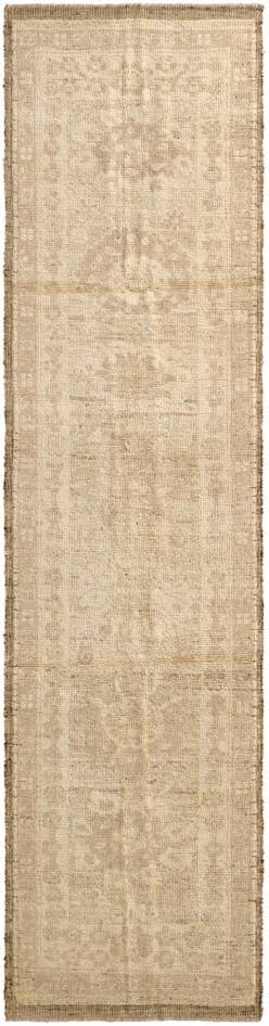 Detail image of 2' 8 x 10' 5 Hand Woven Oushak Wool Runner Rug