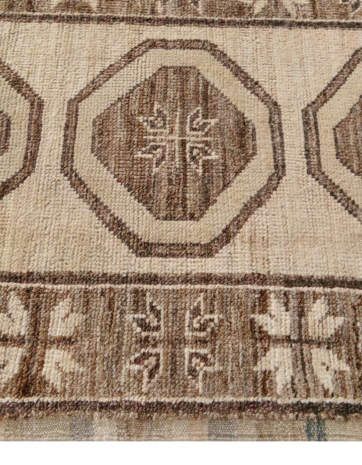 2' 9 x 10' 6 Hand Knotted Oushak Wool Runner Rug